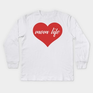 Mom life, mothers Day Kids Long Sleeve T-Shirt